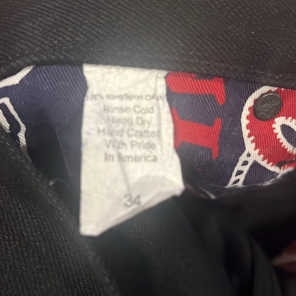 Left Field NYC Black Maria Atlas Vidalia Mills 14 oz Indigo Raw Denim - Picture 5 of 9